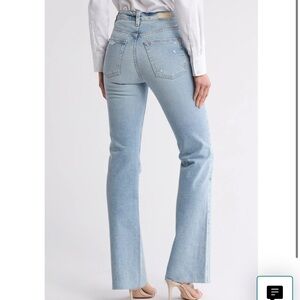 NWT AG Denim Alexxis High Waist Raw Hem Bootcut Women's Jeans